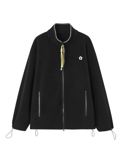 High-Neck Fleece Jacket