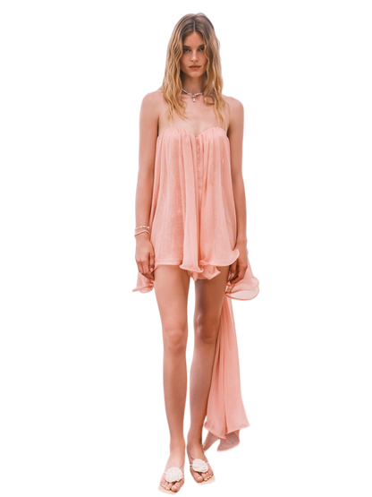 Thiri Chiffon Strapless Mini Dress