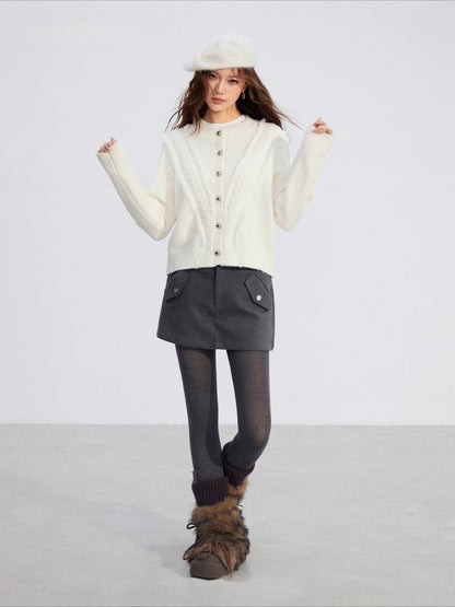 Soft Plush Cable-Knit Sweater