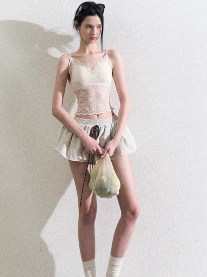 Lace Slim-Fit Camisole Base Layer