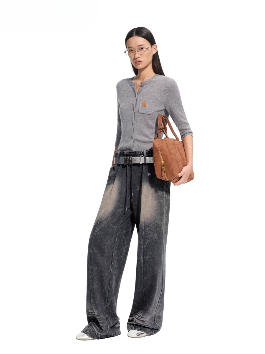&quot;Feria Series&quot; Volcano Washed Loose Sweatpants