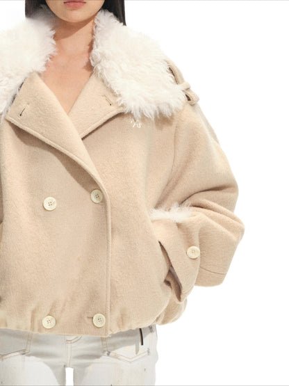 Polar Sculpted Wool-Blend Jacket