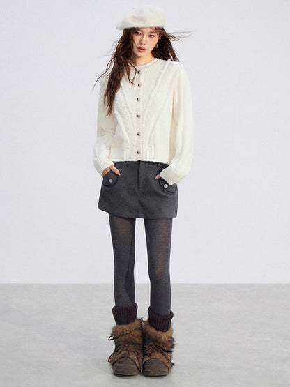 Soft Plush Cable-Knit Sweater