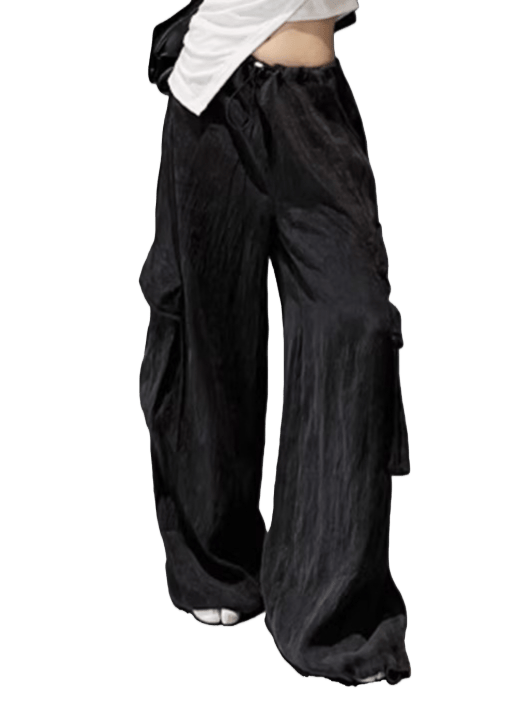 Relaxed TENCEL™ Wide-Leg Utility Pants