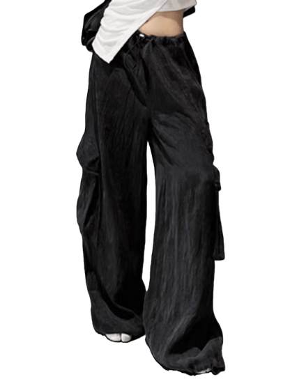 Relaxed TENCEL™ Wide-Leg Utility Pants