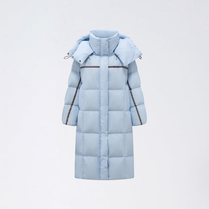 Down Hooded Longline Puffer Coat