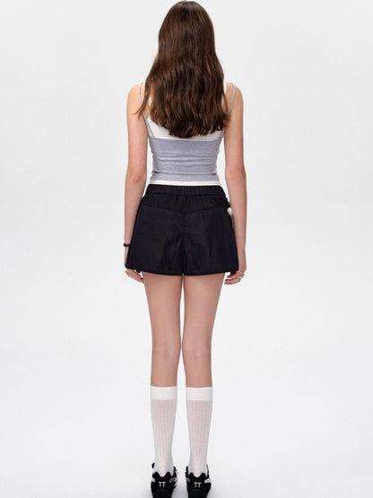 Layered-Effect Spliced Camisole Tank Vest