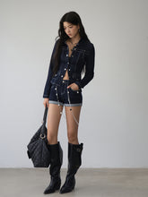 Straight-leg Cuffed Denim Shorts - CHINASQUAD