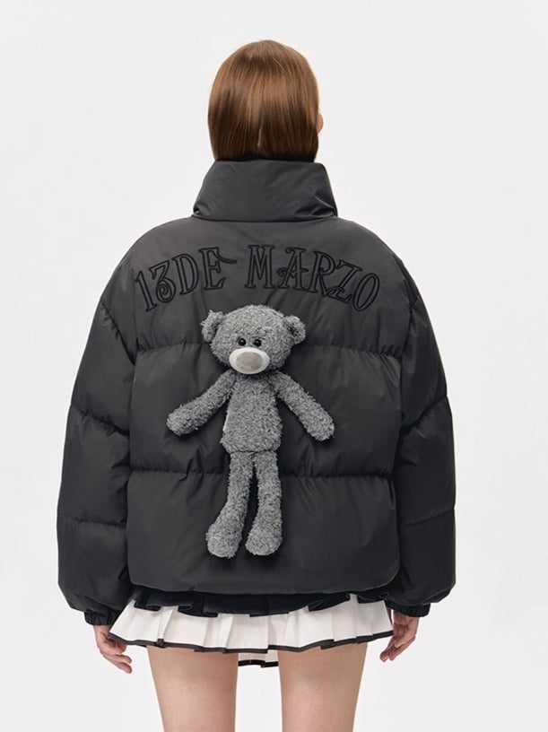 Plush Doll Puffer Down Jacket