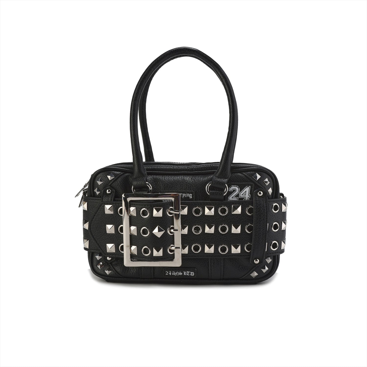 Punk Studded Embroidered Tote Bag
