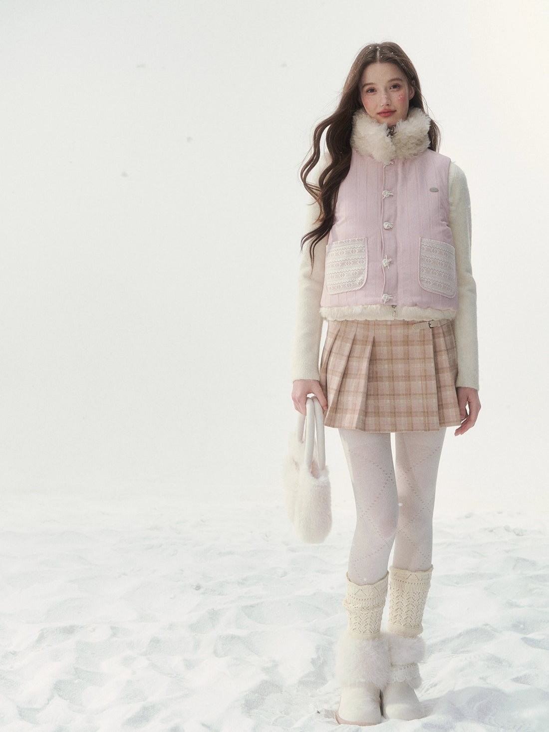 Reversible Vintage Faux-Fur Vest