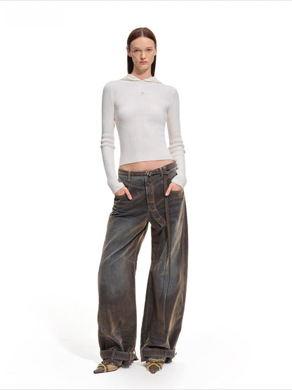 Dawn Hooded Wool Knit Turtleneck