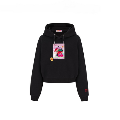 Lollipop Wrapper Cropped Hoodie