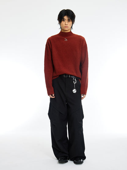 Texture Turtleneck Knitwear - CHINASQUAD