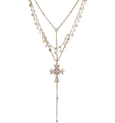 Double-layered Cross Necklace - CHINASQUAD