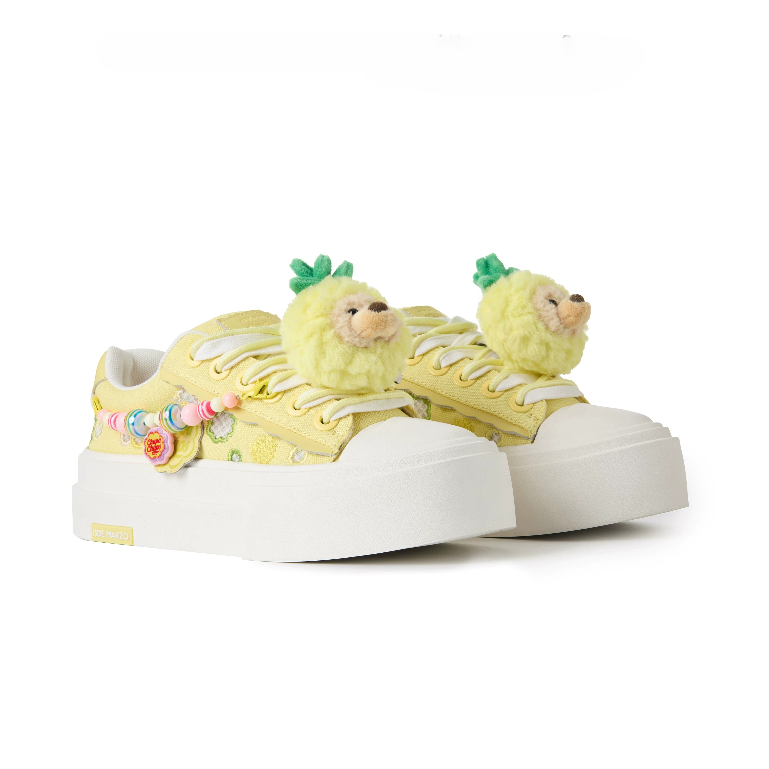 Candy Bear Platform Canvas Sneakers