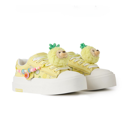 Candy Bear Platform Canvas Sneakers