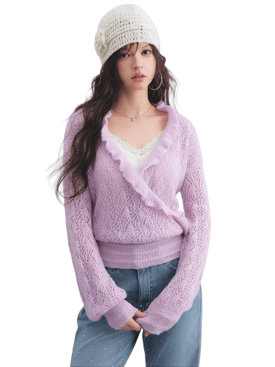 Lace Panel Slim-Fit Camisole