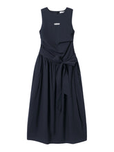 Sleeveless Tie-Waist A-Line Sundress - CHINASQUAD