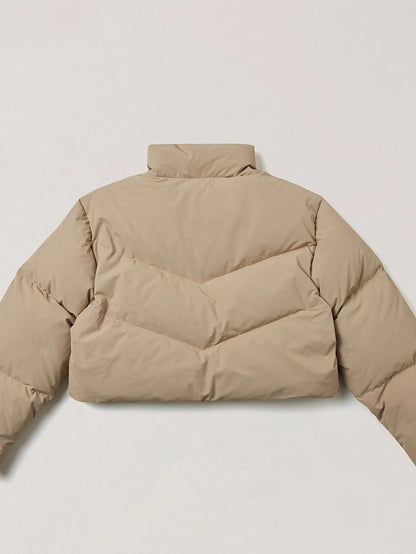 Desert Cross Cropped Down Jacket