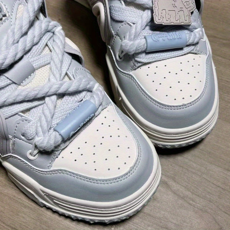 Sky Grey Chunky Casual Sneakers