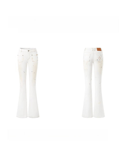 Polar Flare Stretch Denim Pants