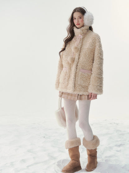 Reversible Faux Shearling Winter Jacket