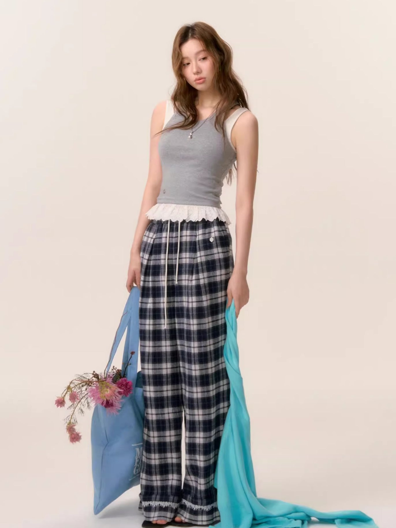 Petal Lace Strapped Tank Top