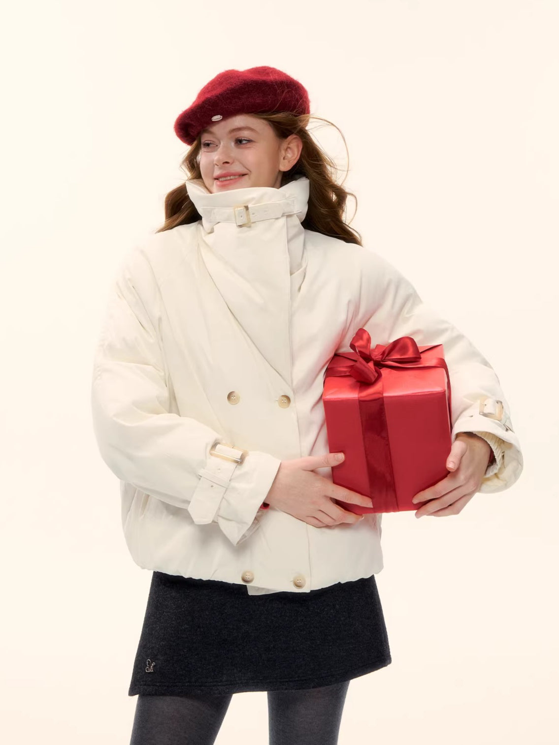 Duck Down Oversized Short Down Jacket