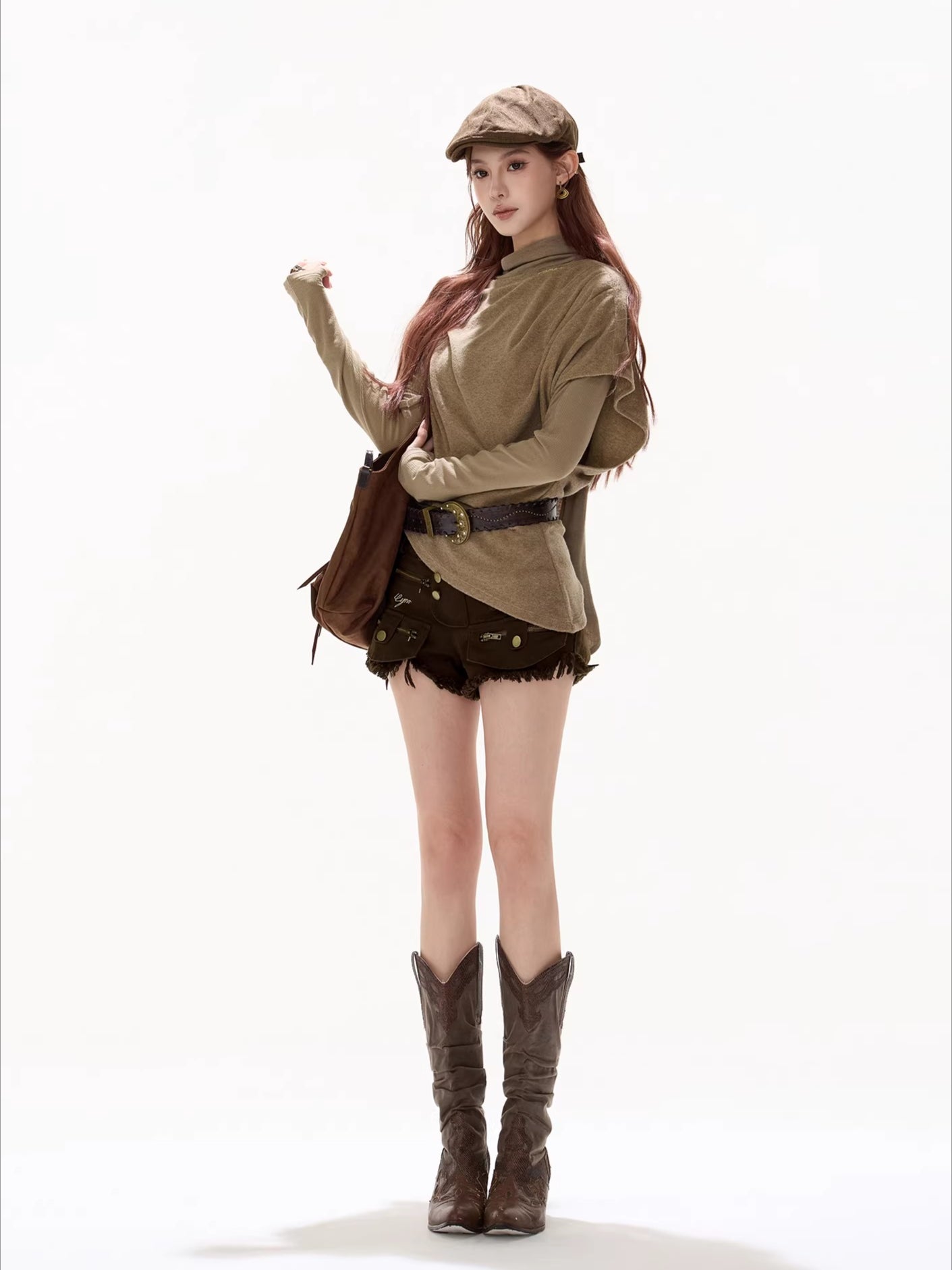 Textured Panel Knit Base Layer