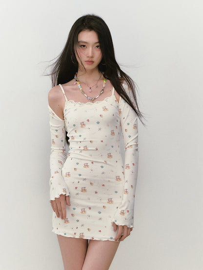 Seaside Series Printed Dress &amp; Cover Up Set