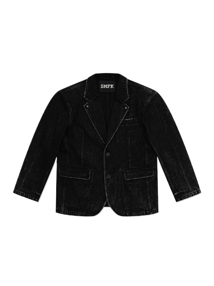 Compass Wild Studded Denim Blazer