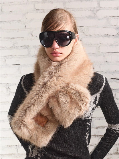 PlushTouch Winter Faux Fur Scarf