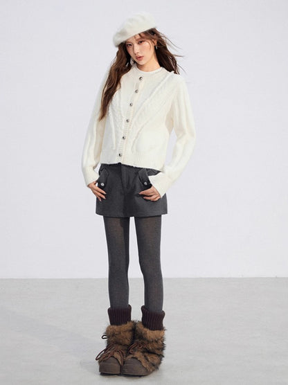 Soft Plush Cable-Knit Sweater