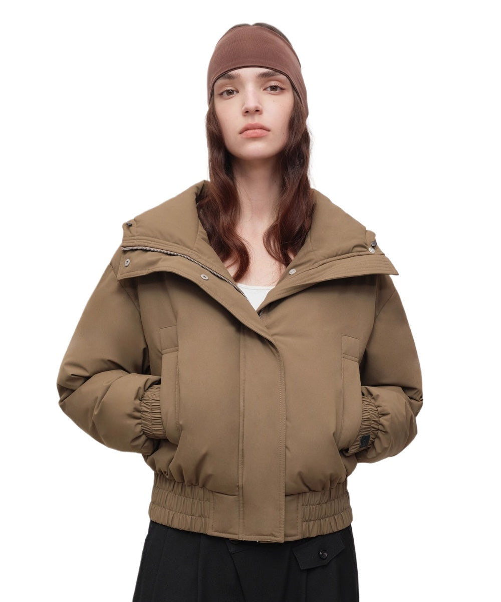 Faux Raccoon Fur Trim 90% White Duck Down Parka