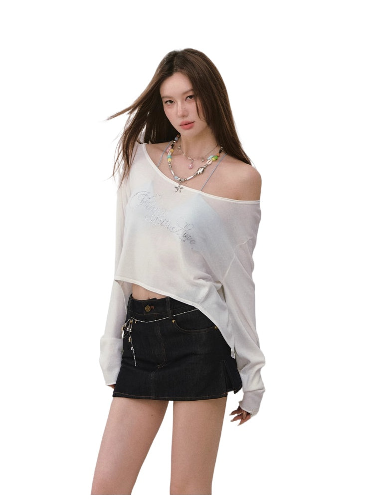 Reversible Water-drill Sun-protection Cover-up