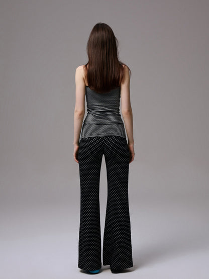 Polka Dot Stripe Double-Sided Tank Top - CHINASQUAD