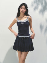 Fake Three-piece Lace Shell Logo Camisole T-shirt - CHINASQUAD