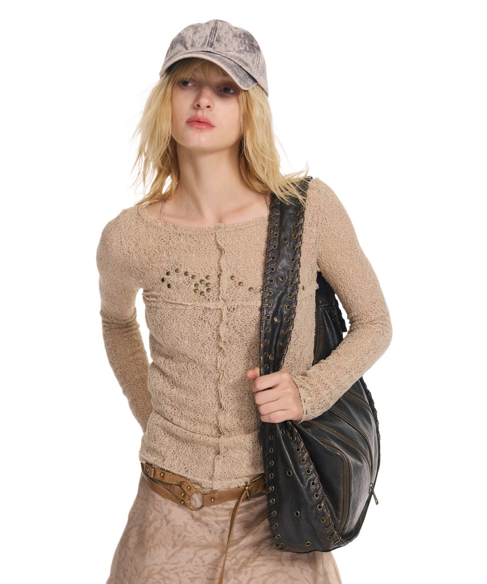 Sequin Punk Mesh Cardigan