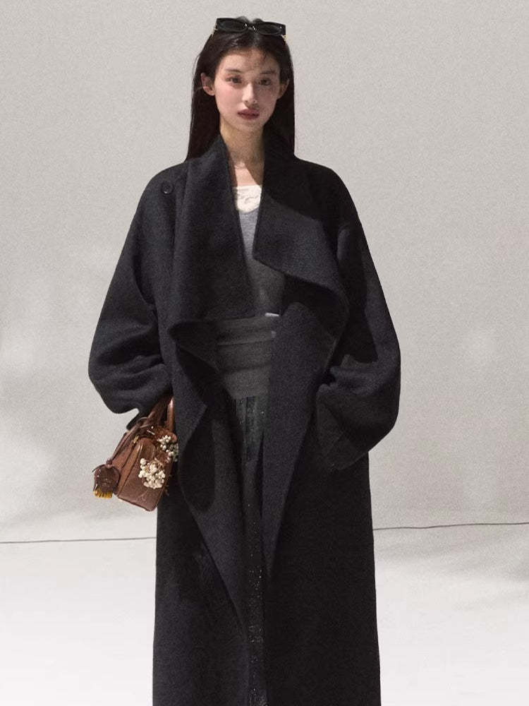 Tailored Pure Wool Long Coat