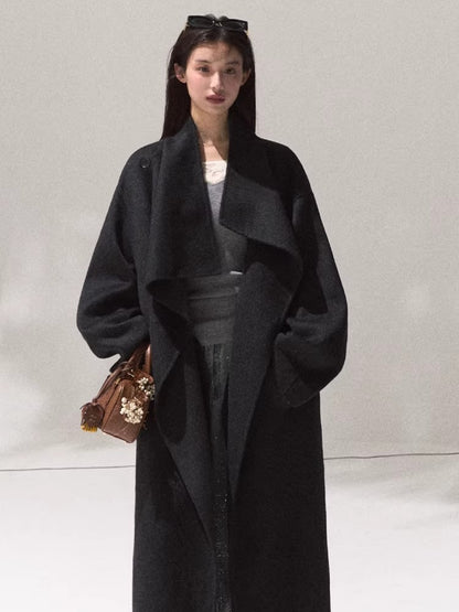 Tailored Pure Wool Long Coat