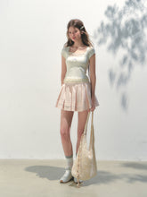 Two-piece Spliced Hem Lace Short-sleeve T-shirt - CHINASQUAD
