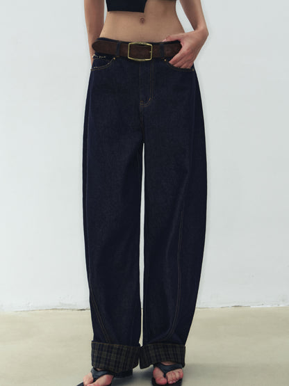 Tri-Panel Wide-Leg Pants