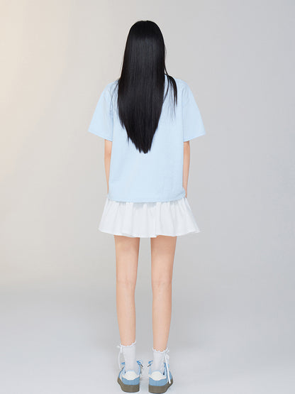 High - waist A - line Slimming Puff Skirt