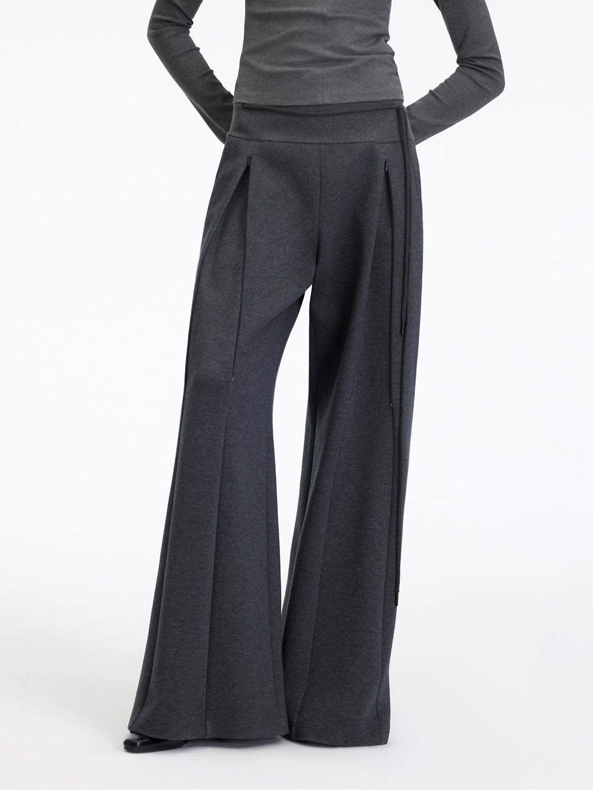 Antibacterial Lyocell Stretch Micro-Flare Pants