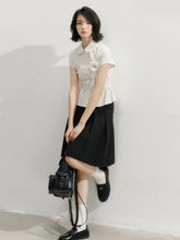 Waist Cinching Bow-Designed Shirt - CHINASQUAD