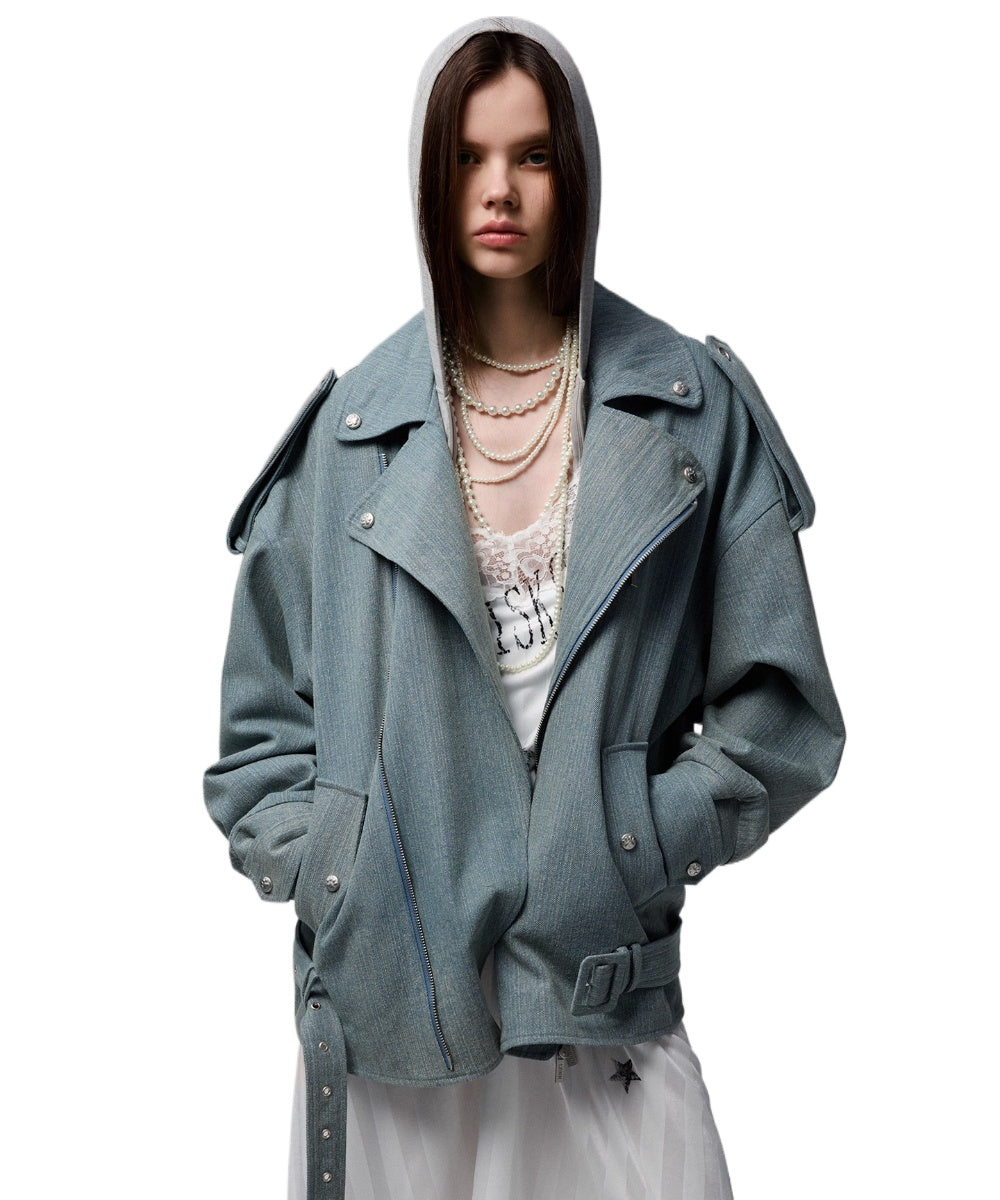 Washed Vintage Denim Jacket - CHINASQUAD