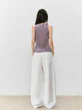 Fake Two-piece Spliced Lace Swing-neck Tank Top - CHINASQUAD