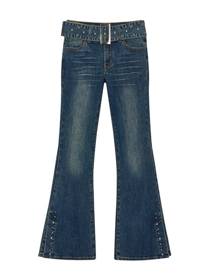 Stretch Slim Fit Flared Jeans