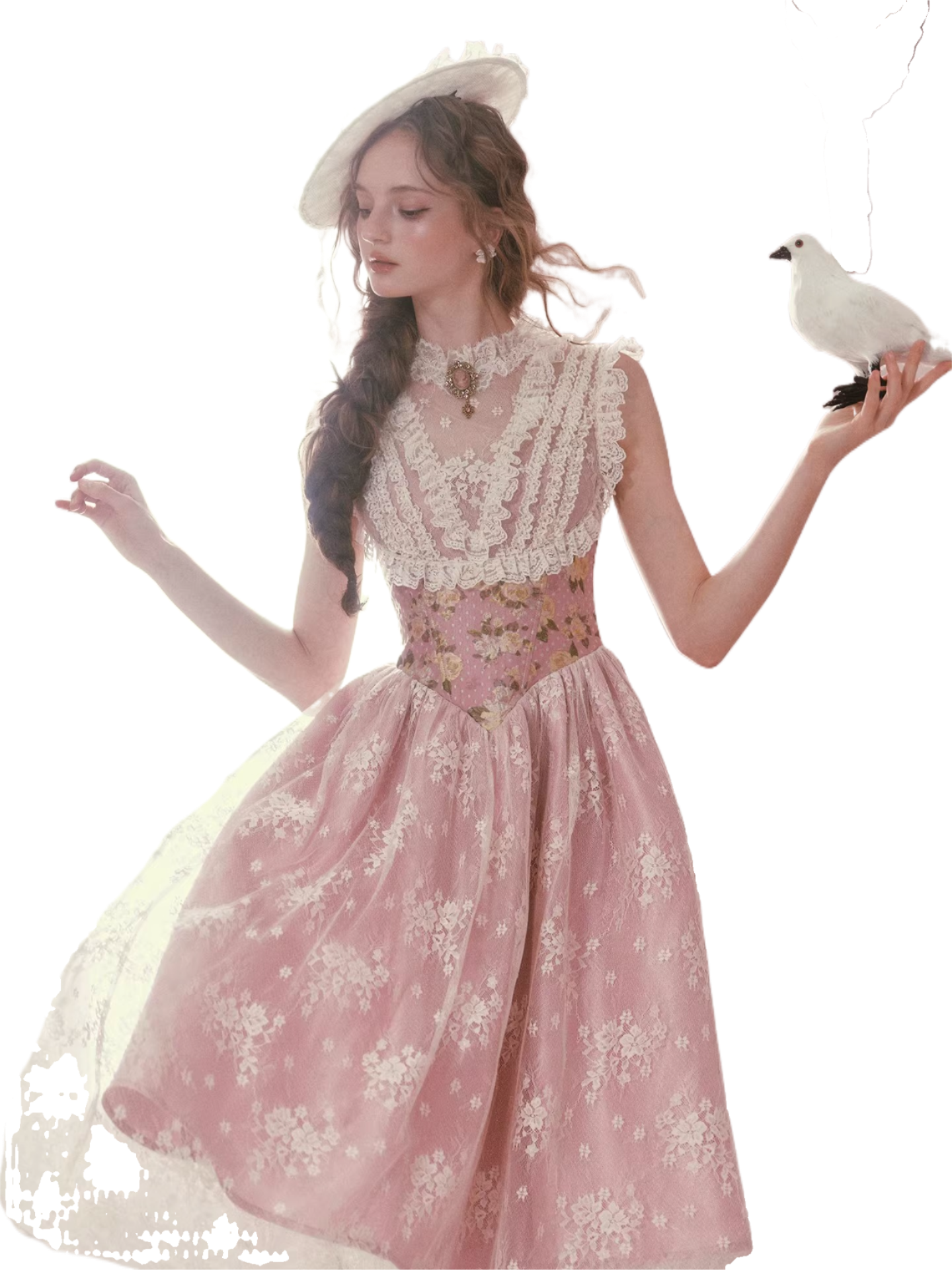 Rose Ode Rococo Couture Dress